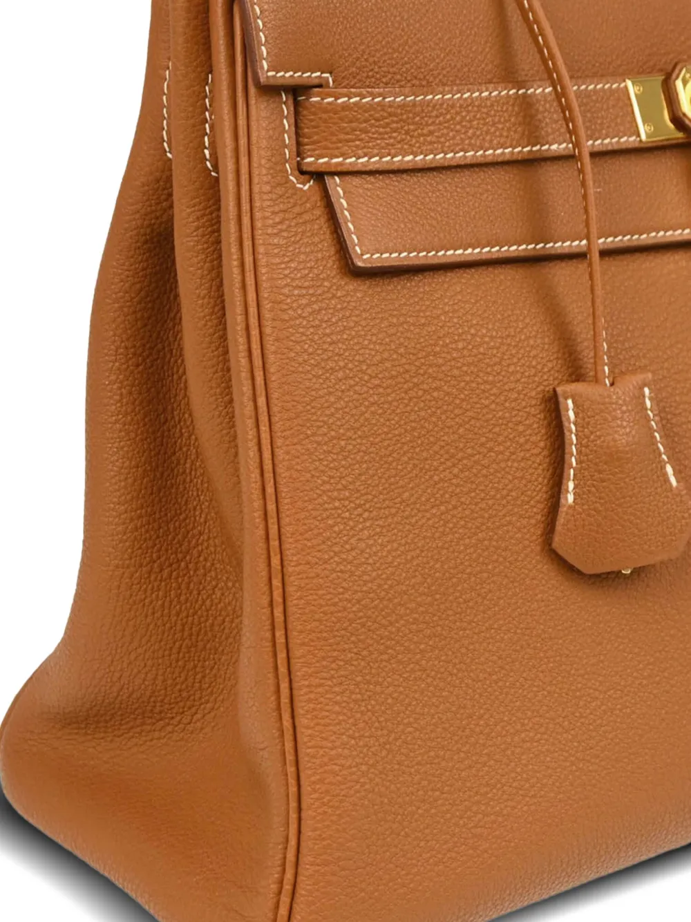 Pre-owned Hermes 2003 Kelly 32 Two-way Handbag In Brown