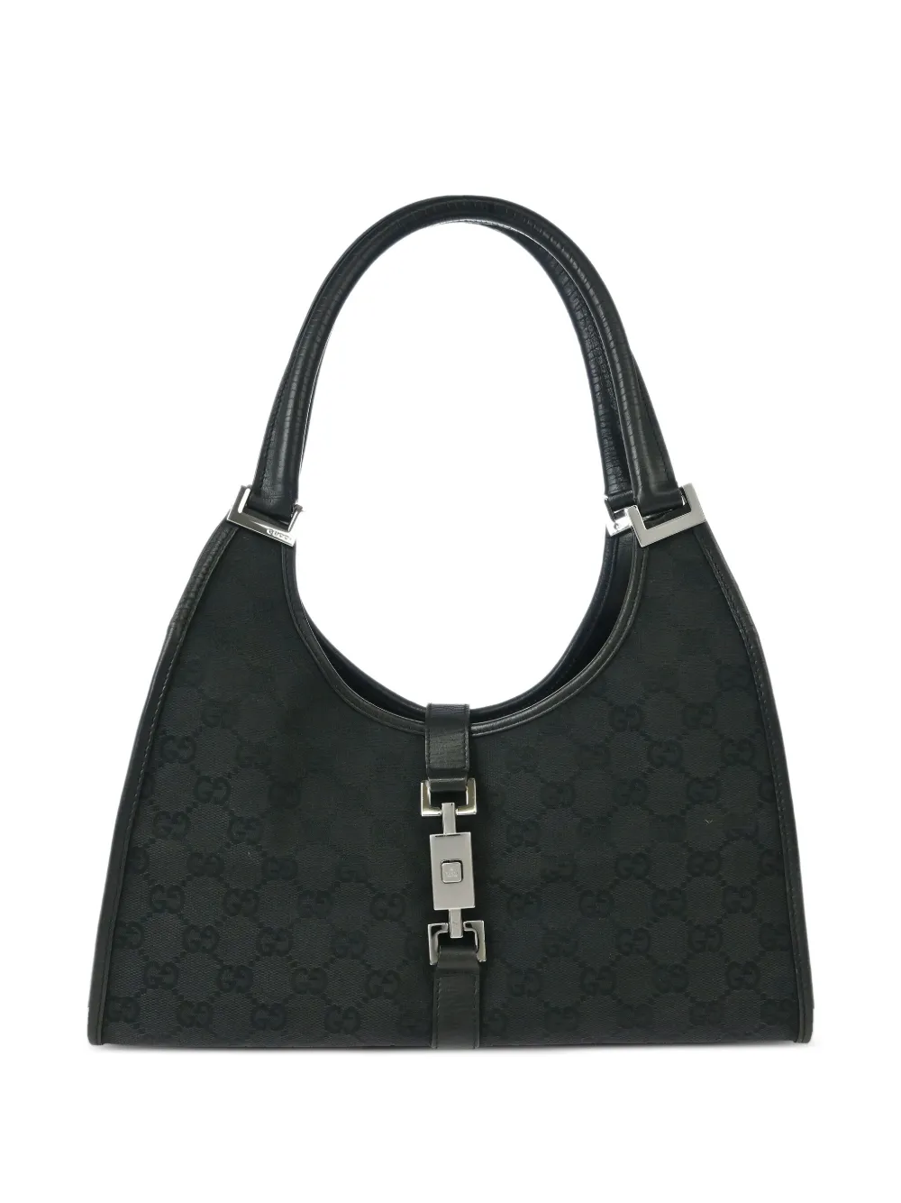 Gucci Pre-Owned 1990-2000s ジャッキー GGモノグラム ハンドバッグ - ブラック Gucci Pre-Owned 1990-2000s ジャッキー GGモノグラム ハンドバッグ - ブラック