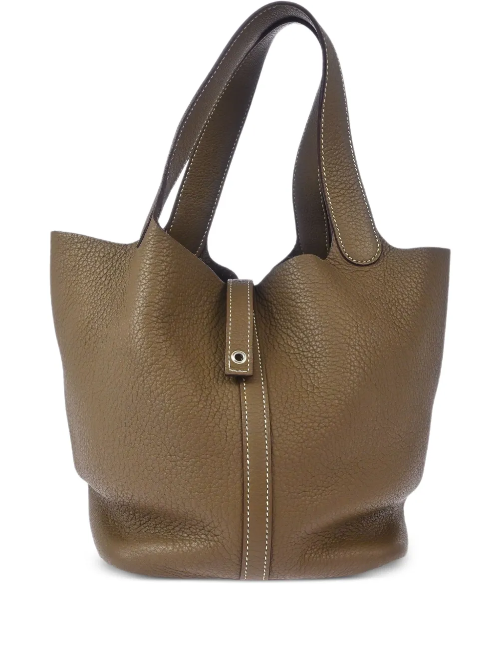 Hermès Pre-Owned 2009 Clemence Picotin Lock handbag | Brown | Image 1