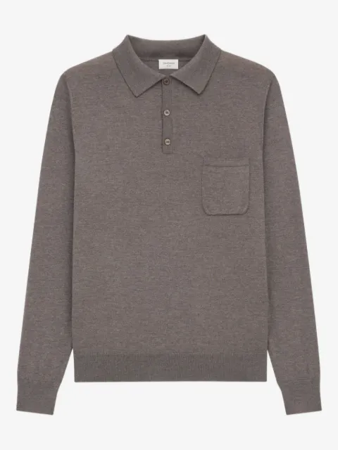 Saint Laurent patch-pocket polo shirt