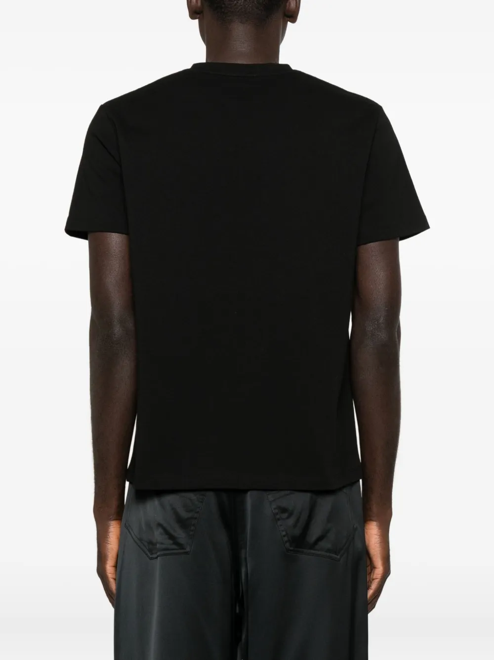 Saint Laurent Regular Fit Crew Neck Short Sleeve T-shirt In Black