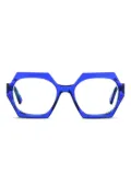 Kirk & Kirk Penelope geometric-frame glasses - Blue
