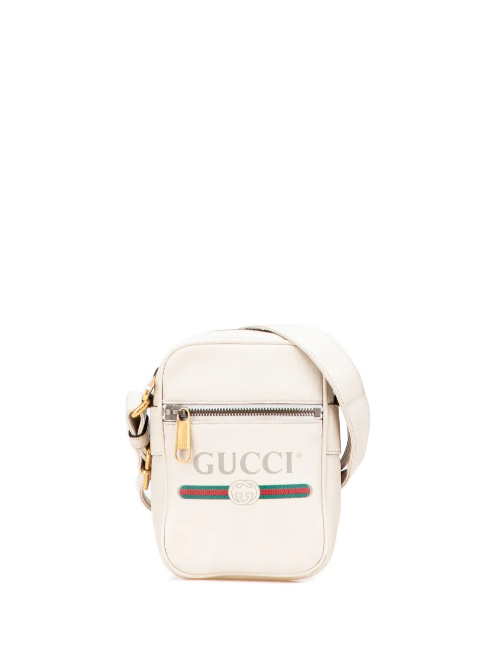 2000-2015 Mini Grained Leather Logo crossbody bag