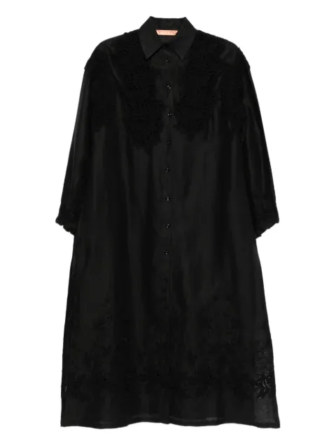 Ermanno Scervino embroidered collar shirt 