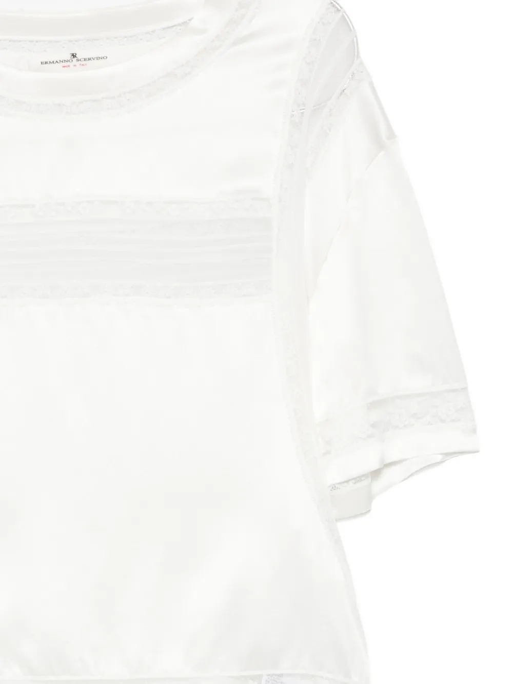 Ermanno Scervino Zijden top Wit