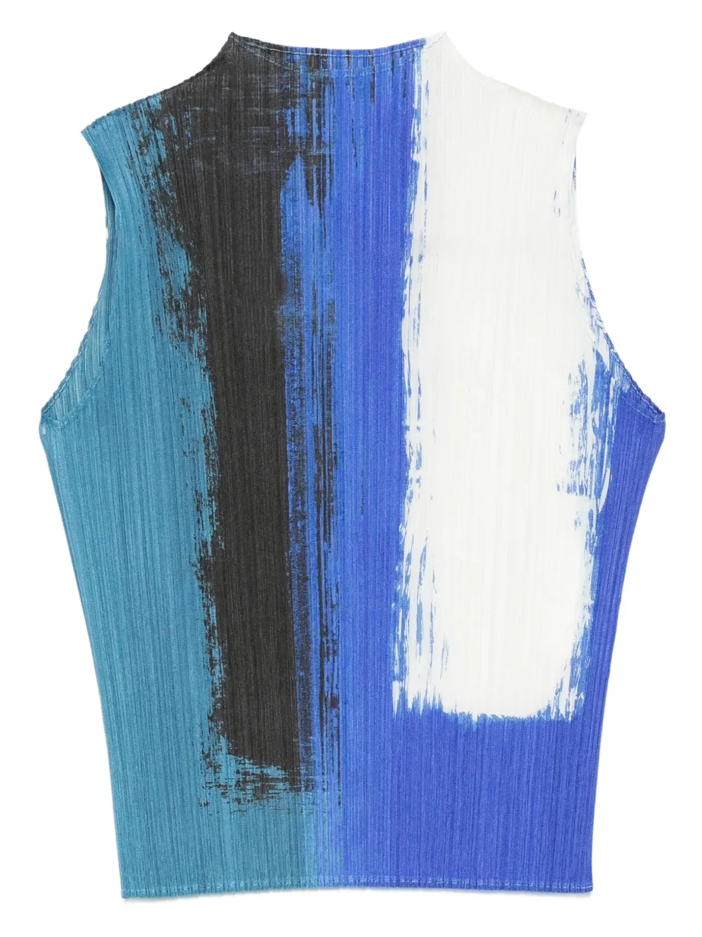 Pleats Please Issey Miyake Geplooide top met geverfd effect Blauw