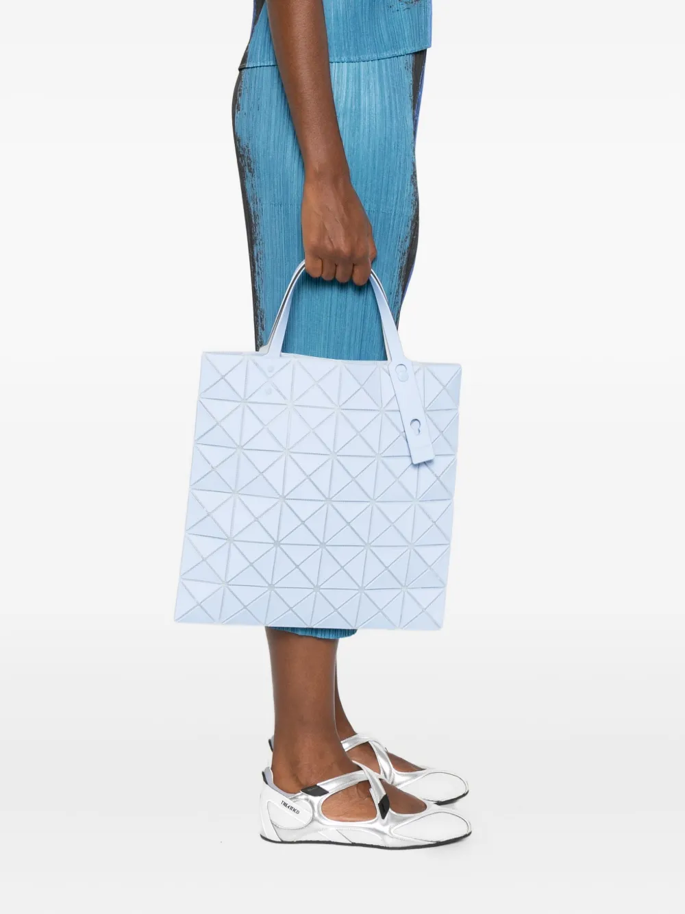 Bao Bao Issey Miyake geometric-pattern tote bag - Blauw