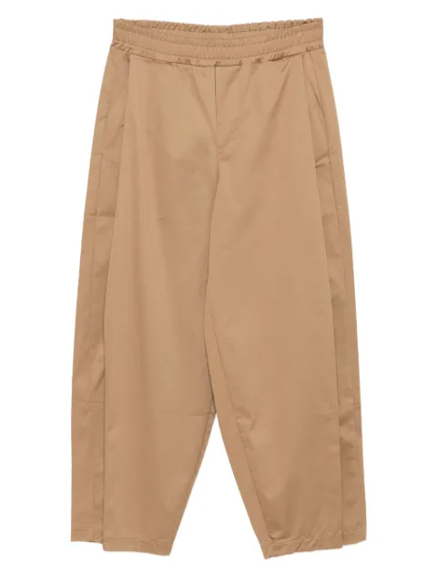 MSGM Kids embroidered-logo tapered trousers