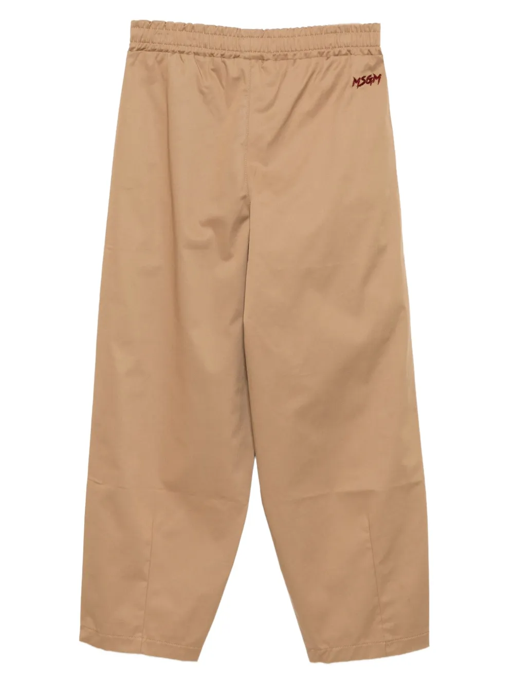 MSGM Kids embroidered-logo tapered trousers | Girls Casual Trousers | Image 2