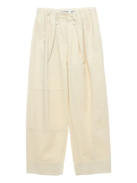 Open YY 拼接褶饰长裤