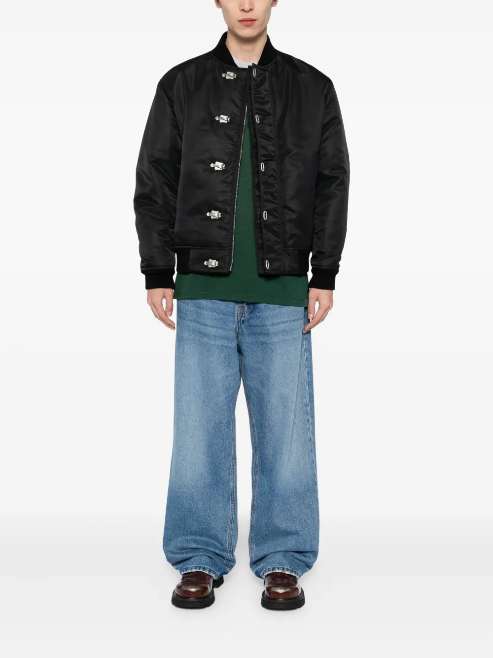 Loewe Padded Bomber Jacket In Black
