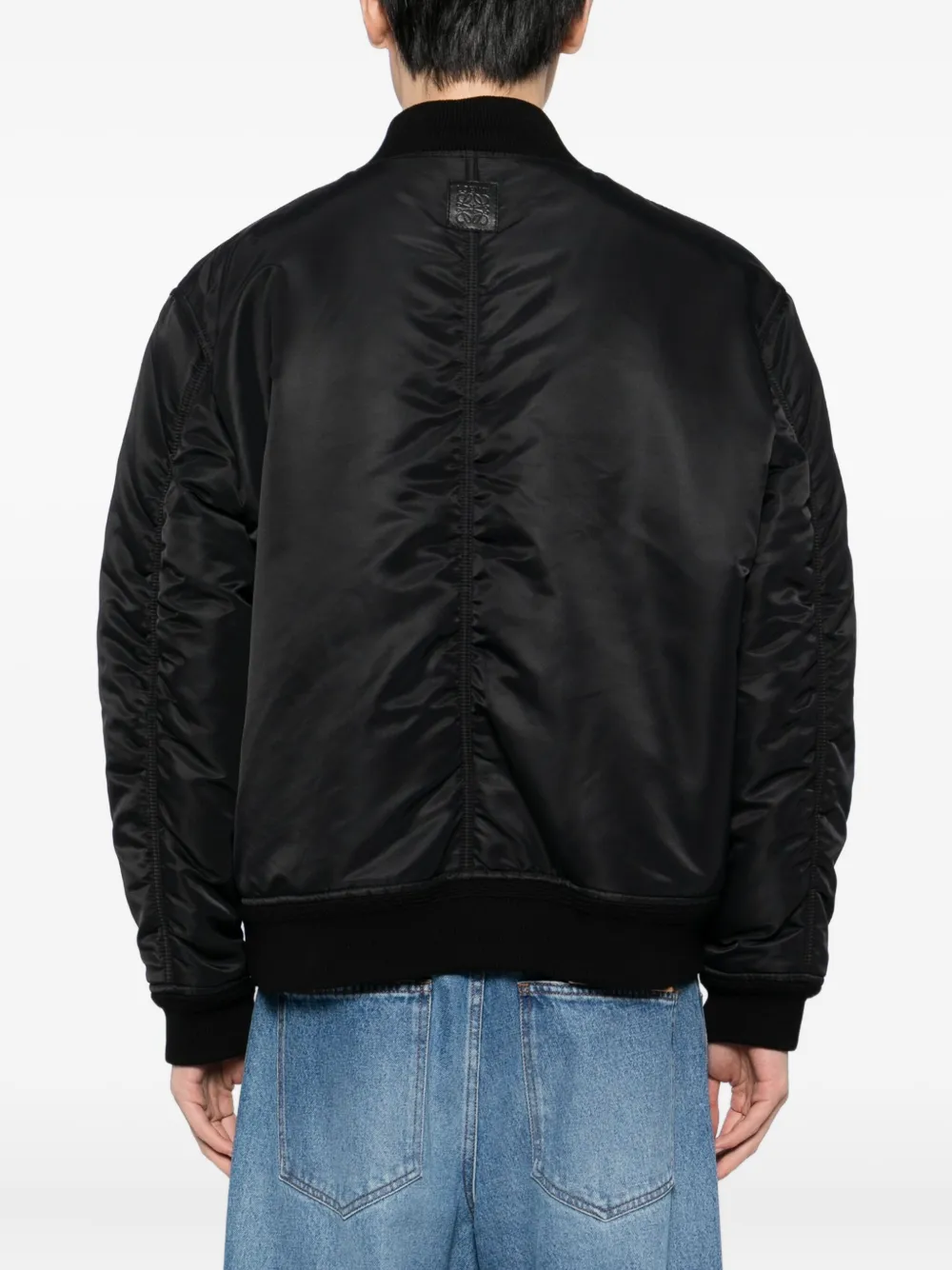 Loewe Padded Bomber Jacket In Black