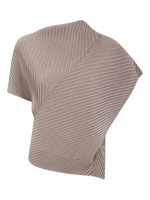 Issey Miyake pleated asymmetric top