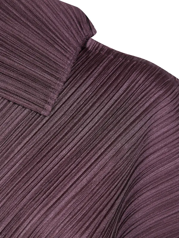 Pleats Please Issey Miyake Leap Pleated Asymmetric Top