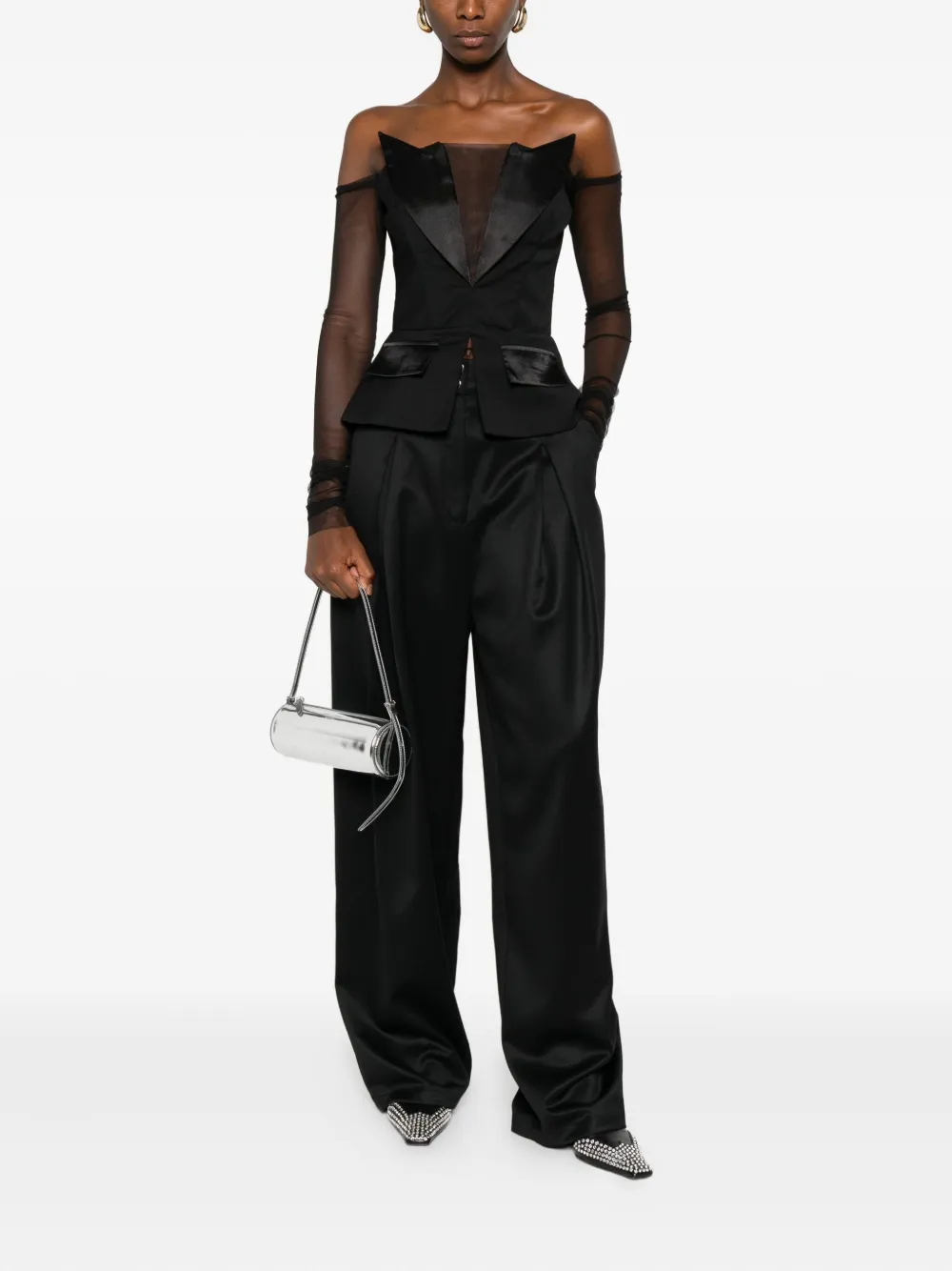 Vestiaire d'un Oiseau Libre tuxedo-corset top | Blouses | Image 2