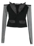 Vestiaire d'un Oiseau Libre tuxedo-corset top - Black