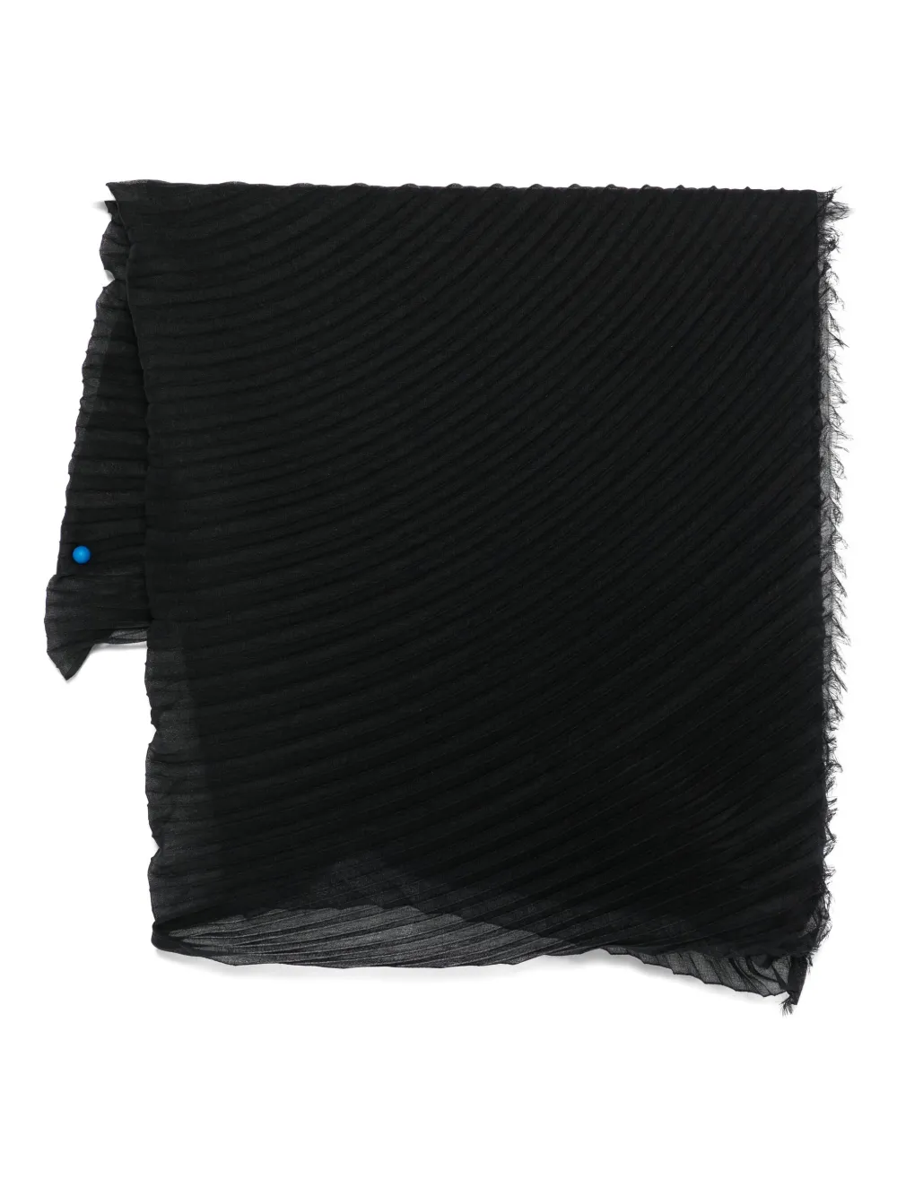 Issey Miyake pleated scarf - ブラック Issey Miyake pleated scarf - ブラック