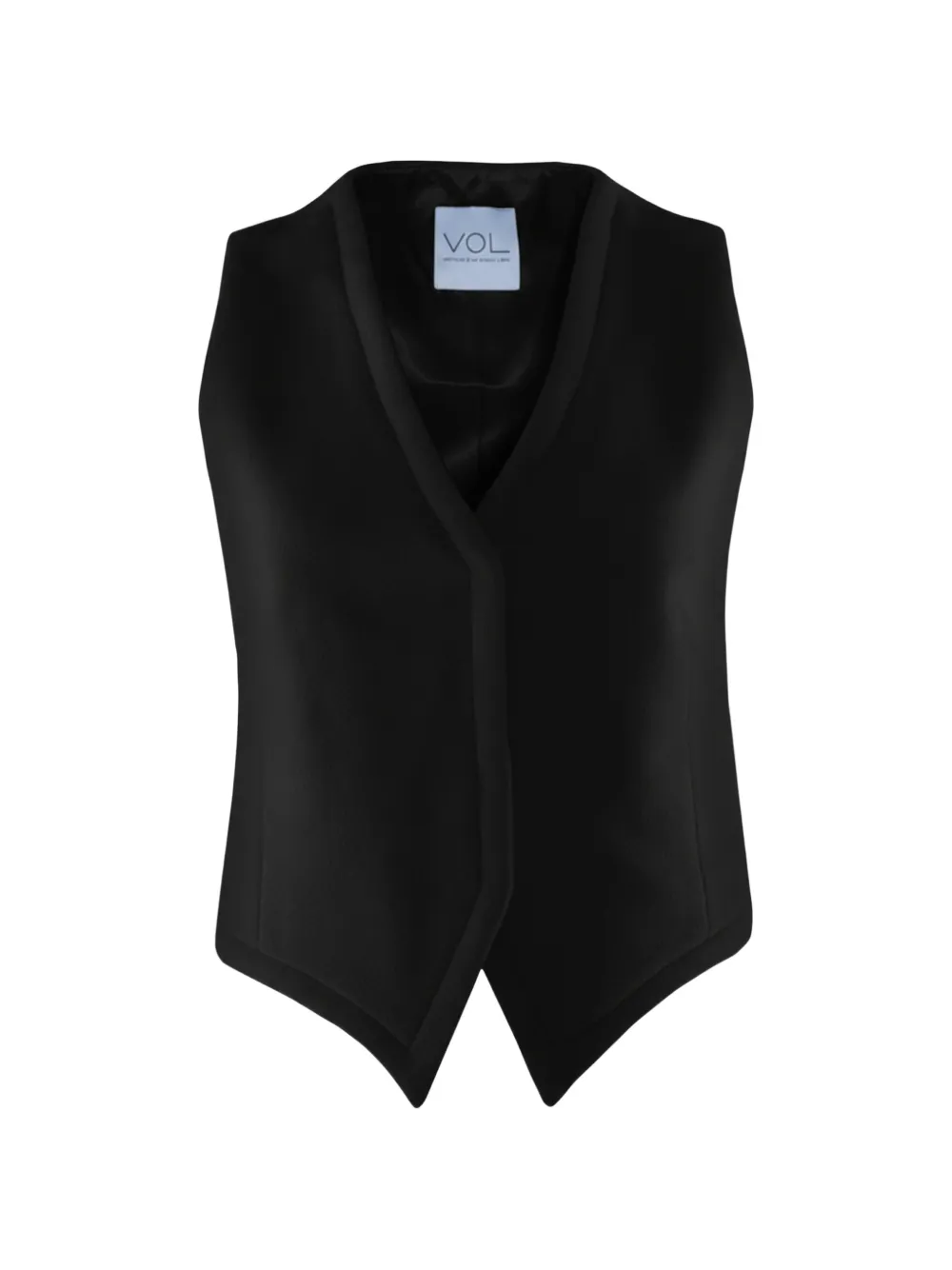 Vestiaire d'un Oiseau Libre V-neck wool-cashmere blend vest - Schwarz