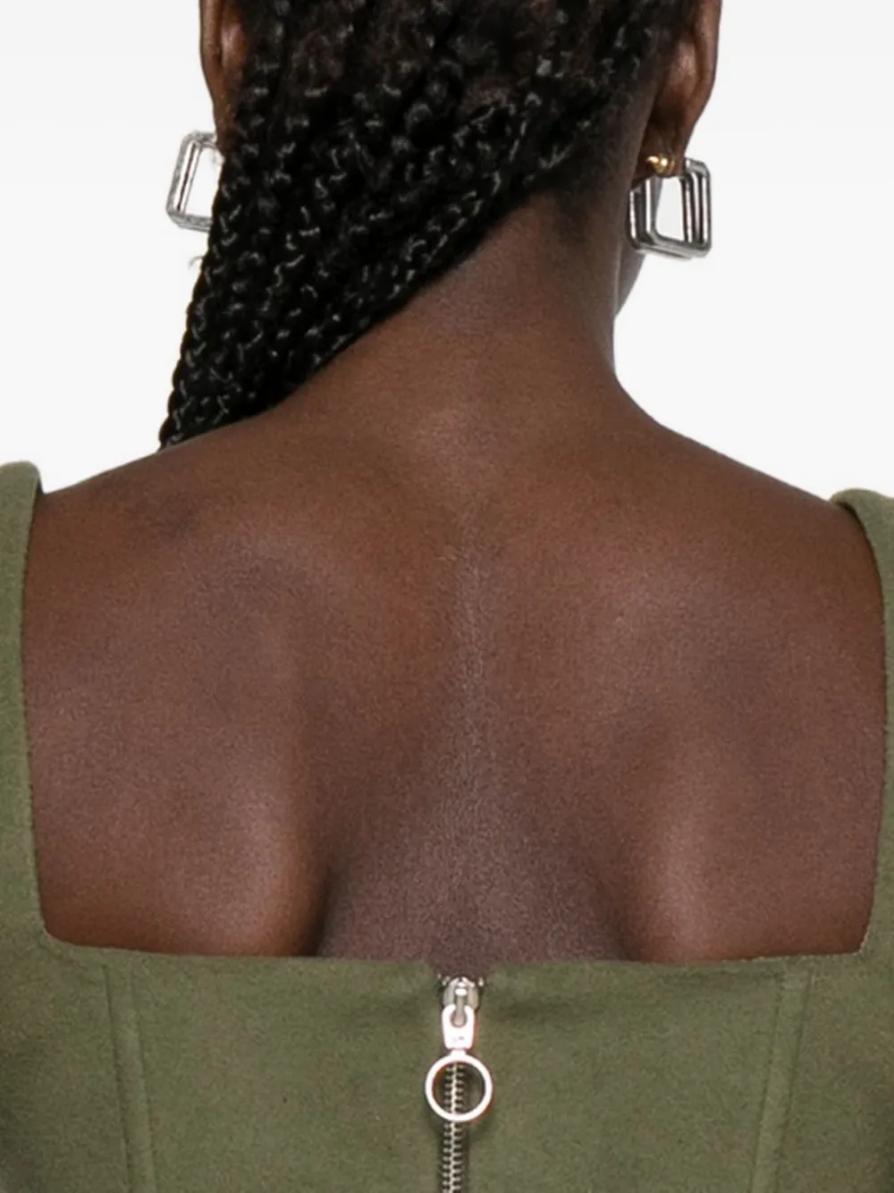 Vestiaire D'un Oiseau Libre Cashmere Corset In Green