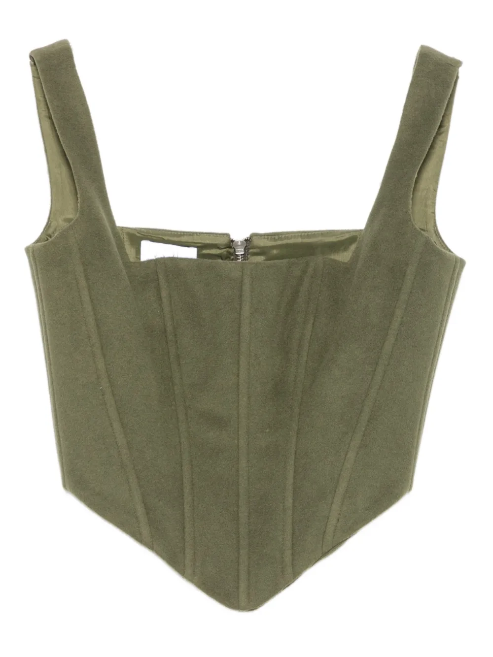 Vestiaire d'un Oiseau Libre カシミア コルセット - グリーン Vestiaire d'un Oiseau Libre カシミア コルセット - グリーン