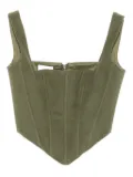 Vestiaire d'un Oiseau Libre cashmere corset - Green