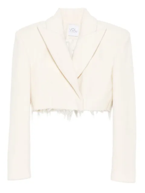 Vestiaire d'un Oiseau Libre frayed-hem cashmere jacket