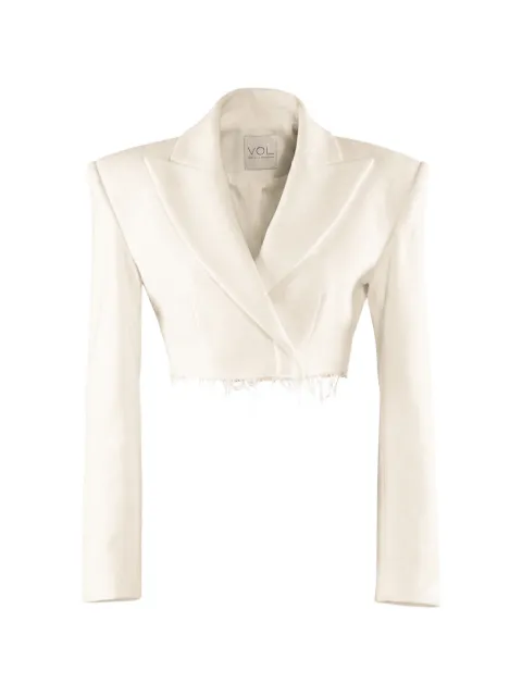 Vestiaire d'un Oiseau Libre frayed-hem cashmere jacket