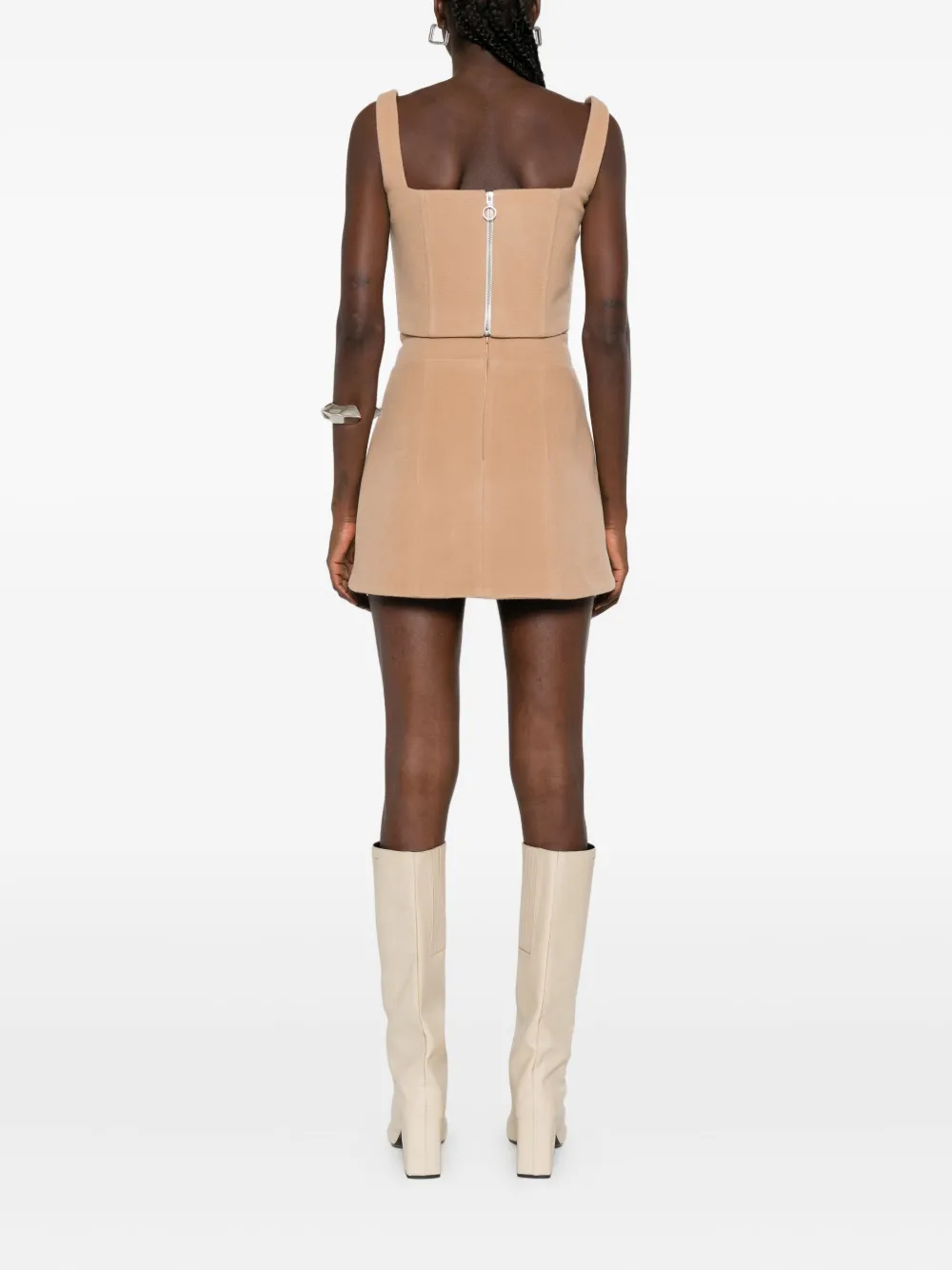 Vestiaire D'un Oiseau Libre A-line Mini Skirt In Brown
