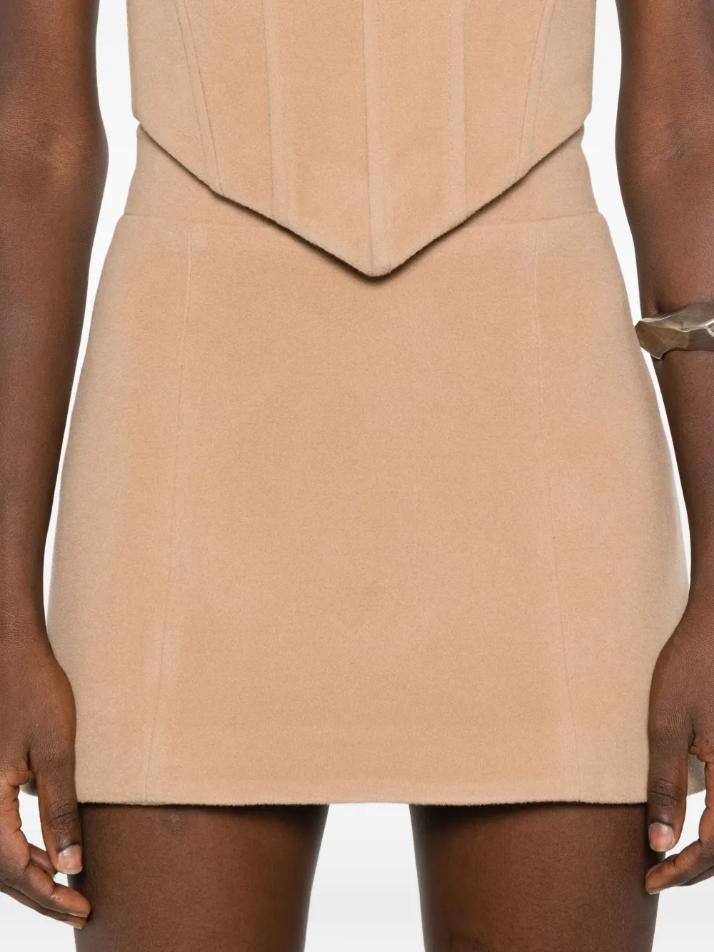Vestiaire D'un Oiseau Libre A-line Mini Skirt In Brown