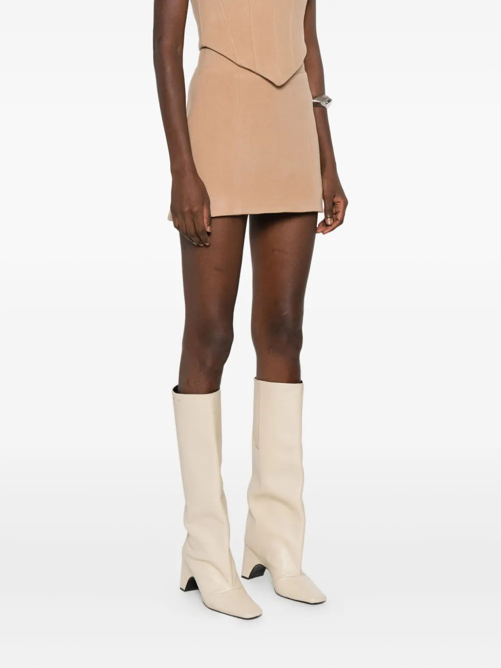 Vestiaire D'un Oiseau Libre A-line Mini Skirt In Brown