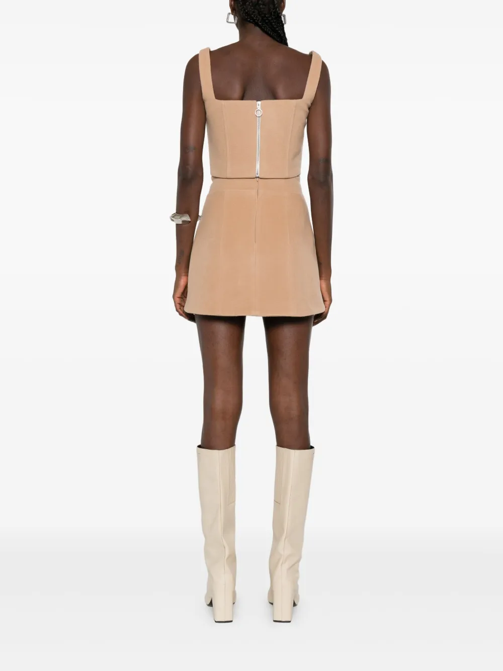 Vestiaire d'un Oiseau Libre Mini-rok met A-lijn Bruin