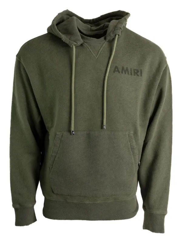【れ】AMIRI ロゴ カーキ フーディ 31472681_60804280_600.jpg