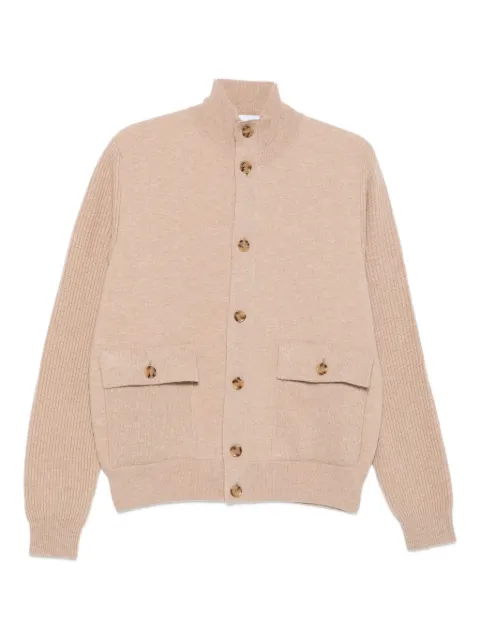 Lardini ribbed-cuff cardigan