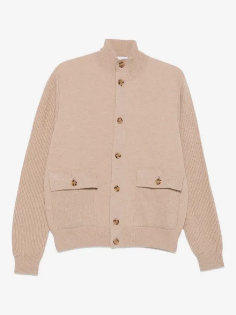 Lardini ribbed-cuff cardigan