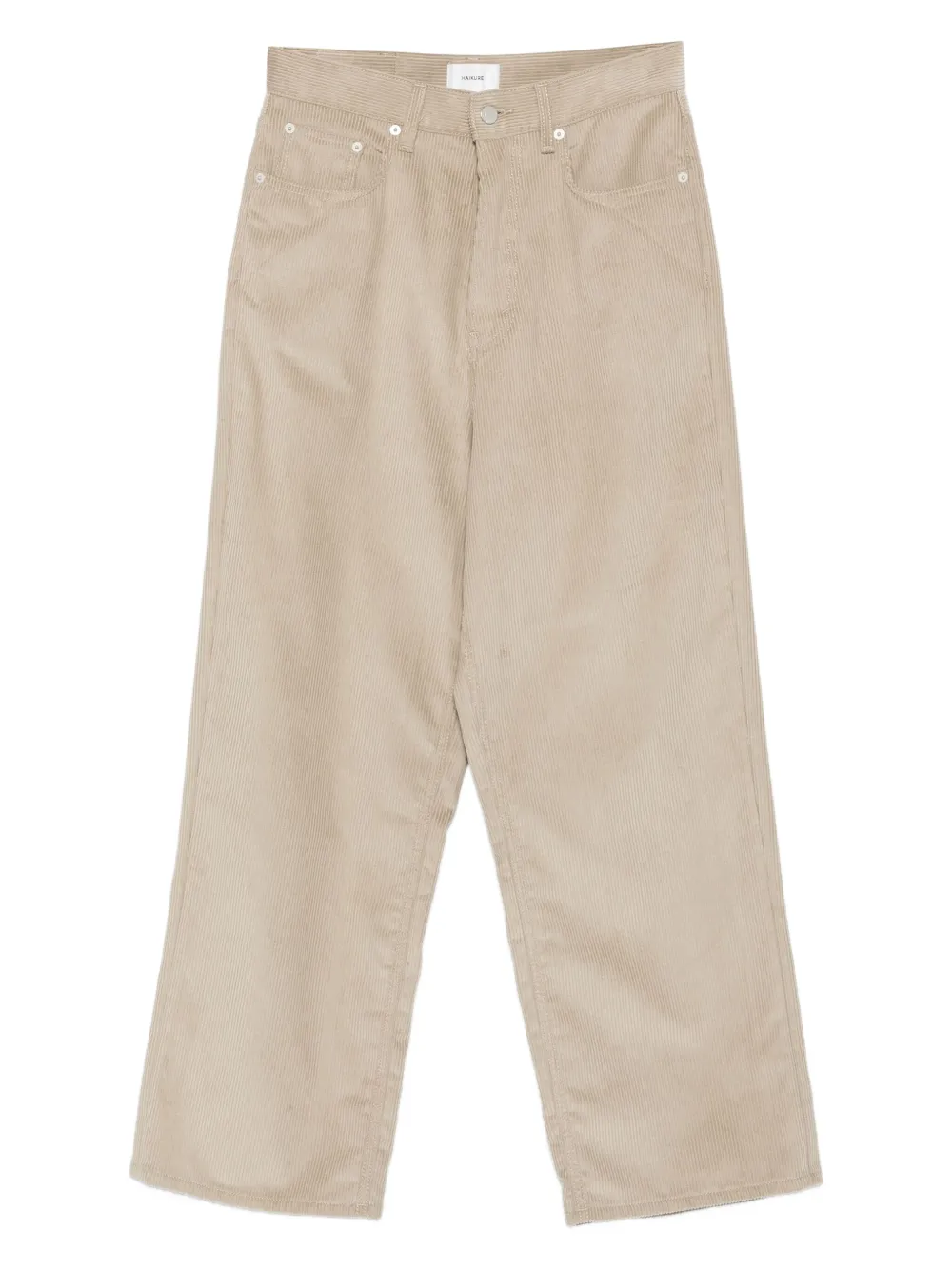 Haikure Ribfluwelen broek Beige