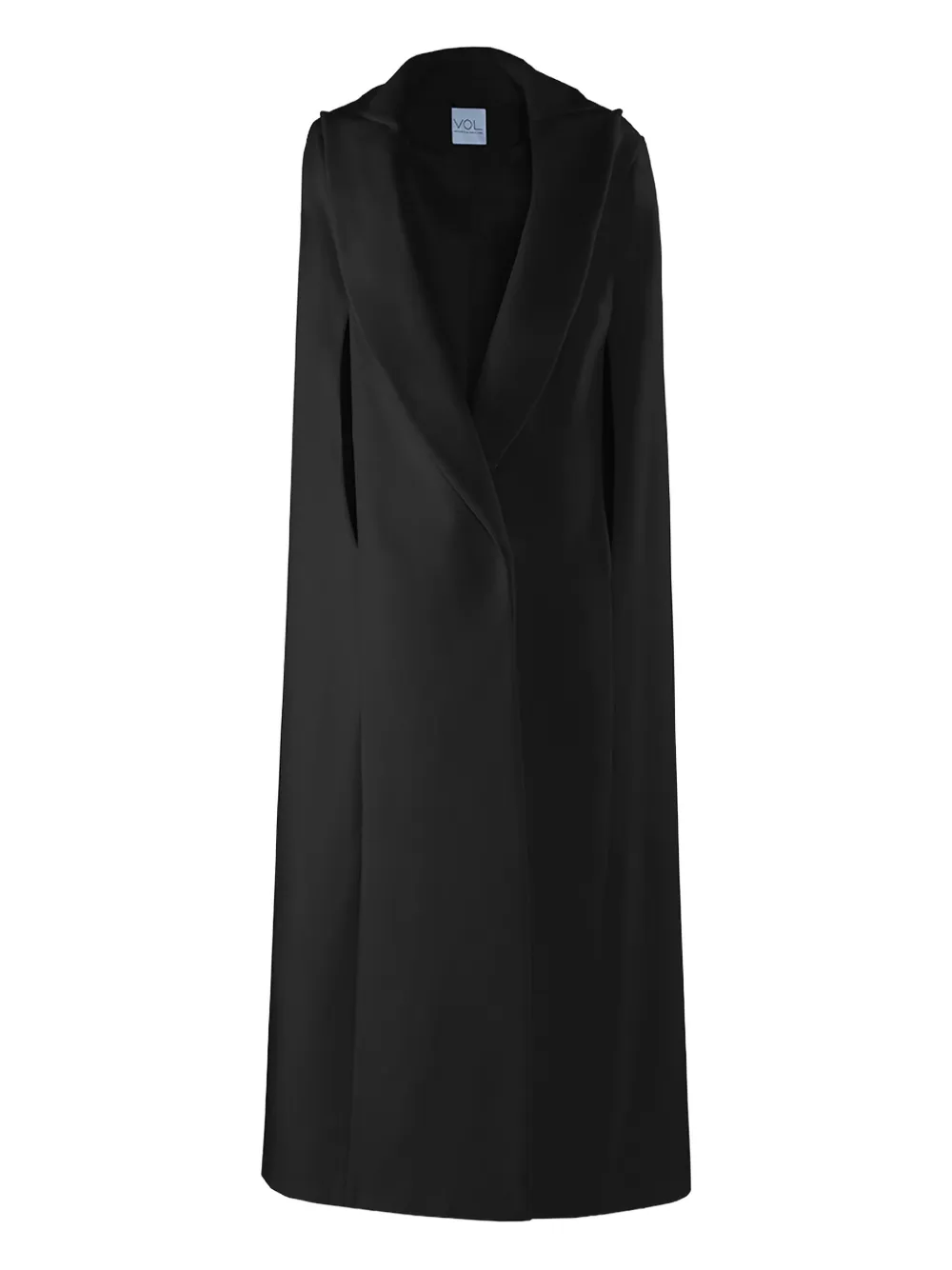 Vestiaire d'un Oiseau Libre collared slit cape | Black | Image 1