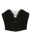 Vestiaire d'un Oiseau Libre lace-up corset top - Black
