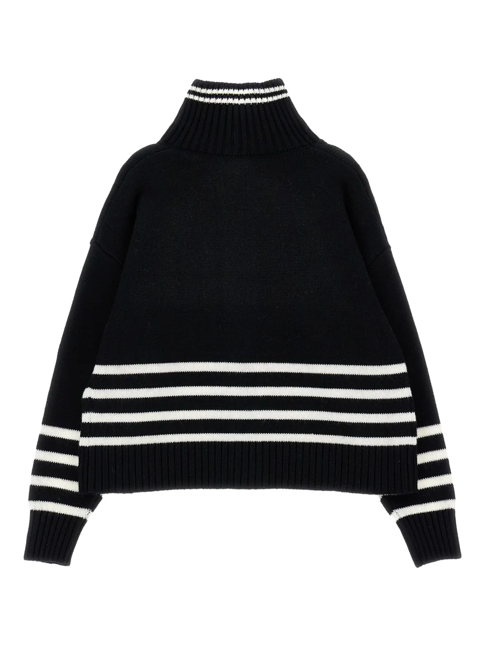 Philosophy Di Lorenzo Serafini Kids stripe-detail high-neck cardigan | Girls Cardigans | Image 2