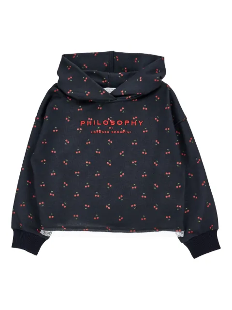 Philosophy Di Lorenzo Serafini Kids cherry-print hoodie