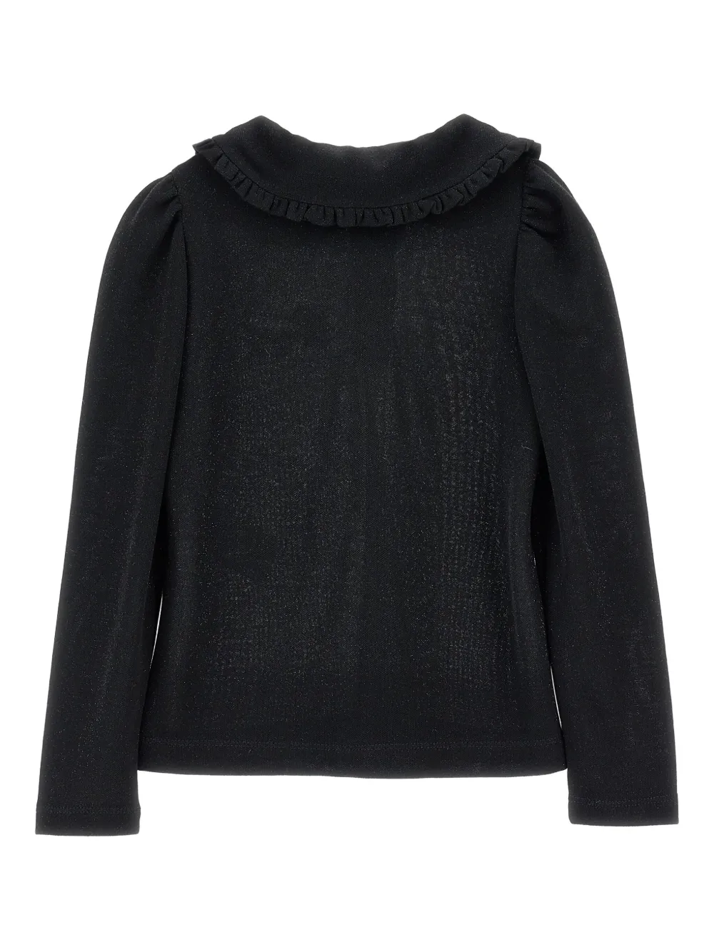 Philosophy Di Lorenzo Serafini Kids Poloshirt met ruchekraag en lange mouwen Zwart