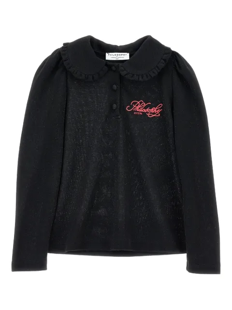 Philosophy Di Lorenzo Serafini Kids Polo a maniche lunghe con ruches
