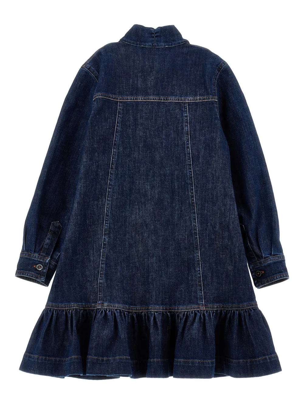 Philosophy Di Lorenzo Serafini Kids Spijkerjurk met strik Blauw