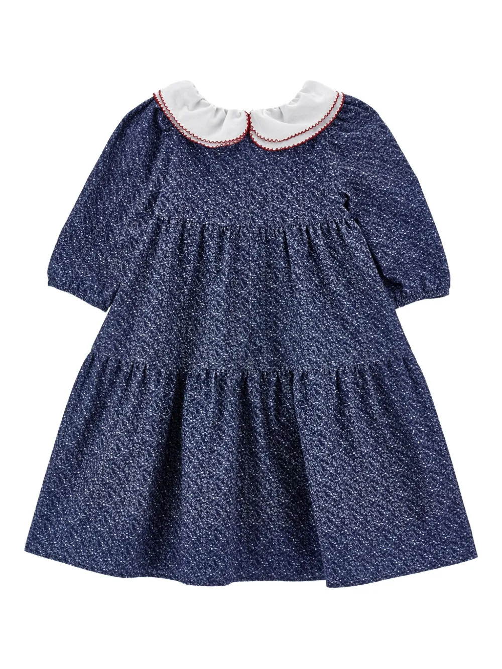 Philosophy Di Lorenzo Serafini Kids Jurk met Peter Pan-kraag en ruches Blauw
