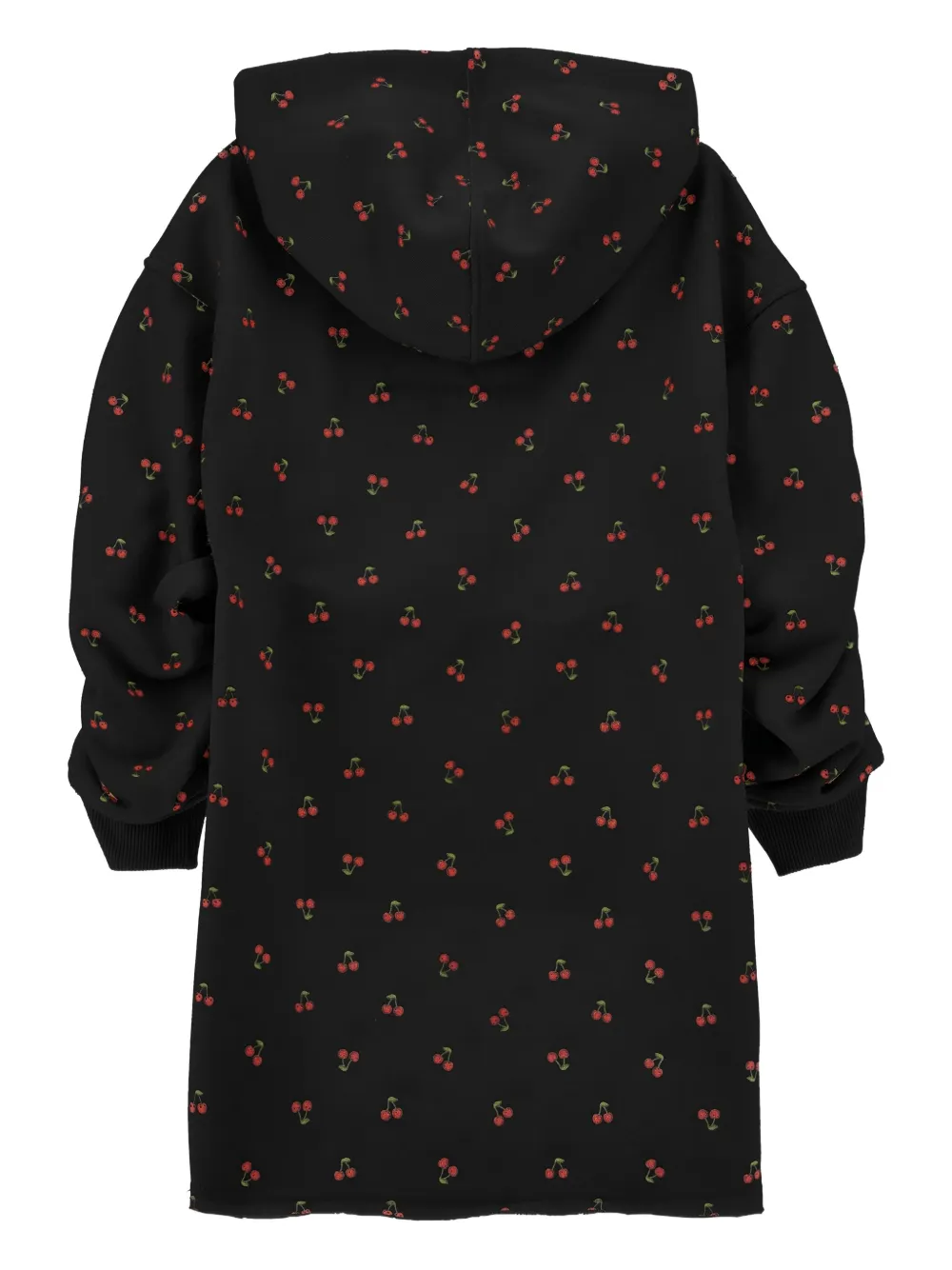 Philosophy Di Lorenzo Serafini Kids Jurk met kersenprint en capuchon Zwart