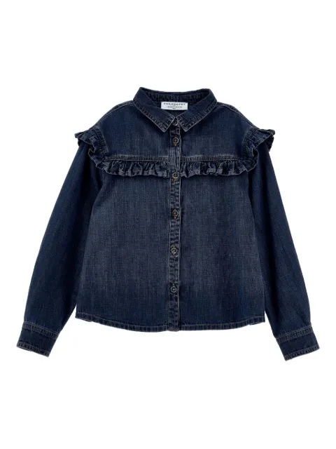 Philosophy Di Lorenzo Serafini Kids embroidered-logo denim shirt