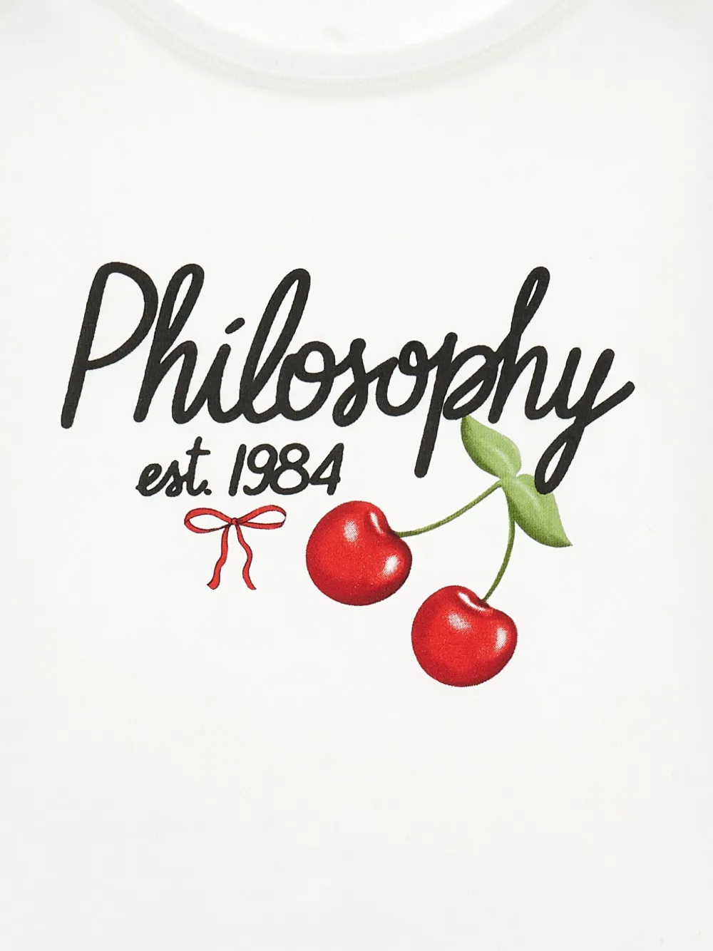 Philosophy Di Lorenzo Serafini Kids T-shirt met kersenprint Wit