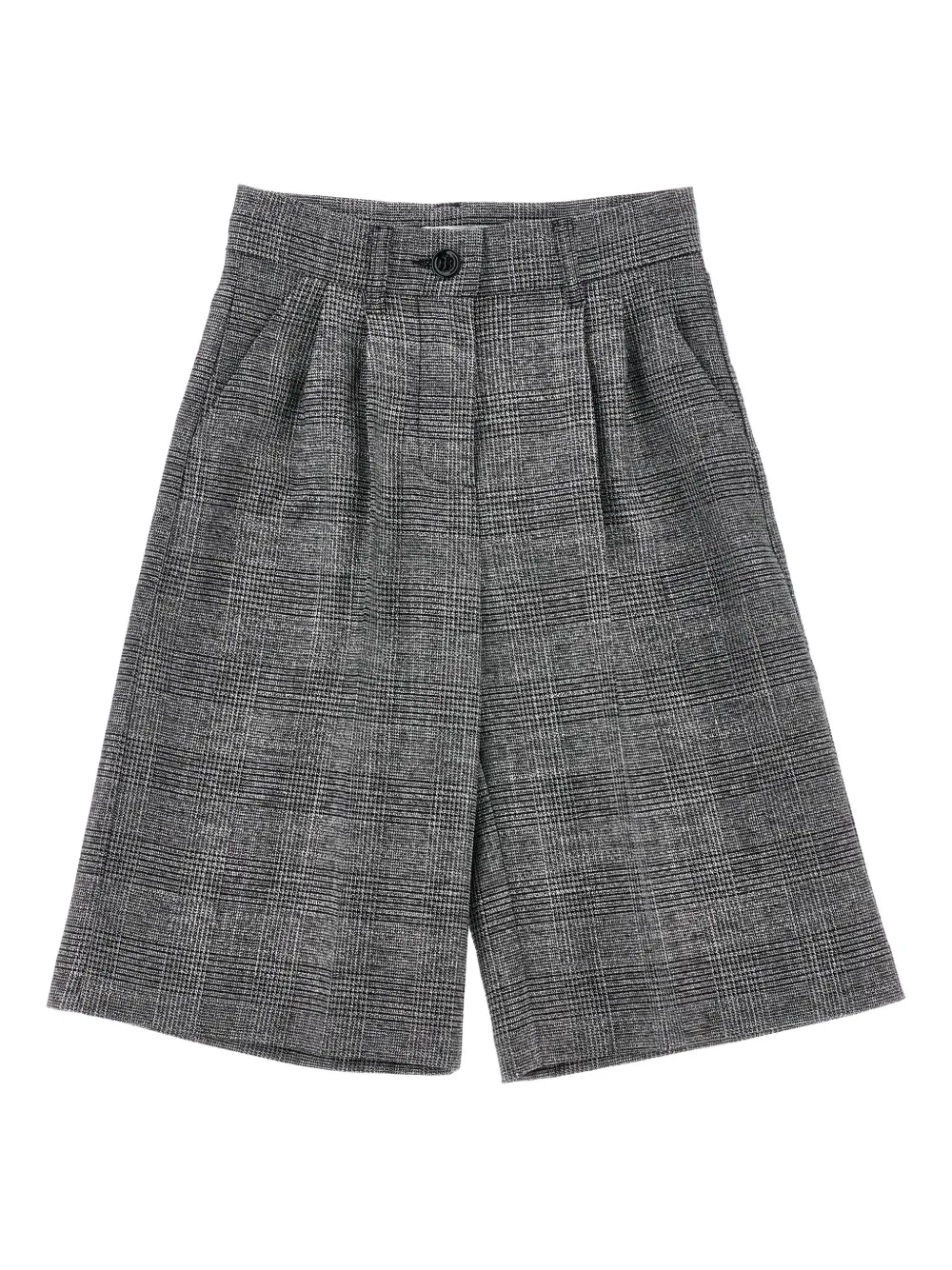 Philosophy Di Lorenzo Serafini Kids pleated check trousers - グレー Philosophy Di Lorenzo Serafini Kids pleated check trousers - グレー
