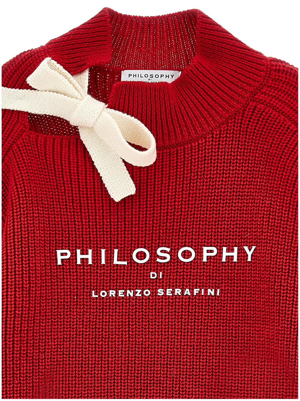 Philosophy Di Lorenzo Serafini Kids Trui met ruches bij de manchetten Rood
