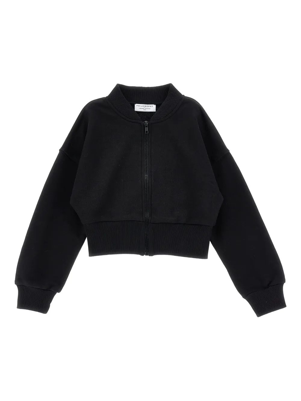 Philosophy Di Lorenzo Serafini Kids zip-front bomber jacket | Black | Image 1