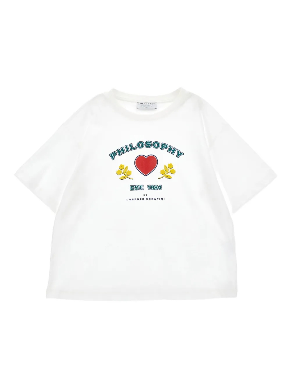 Philosophy Di Lorenzo Serafini Kids logo-print T-shirt Wit